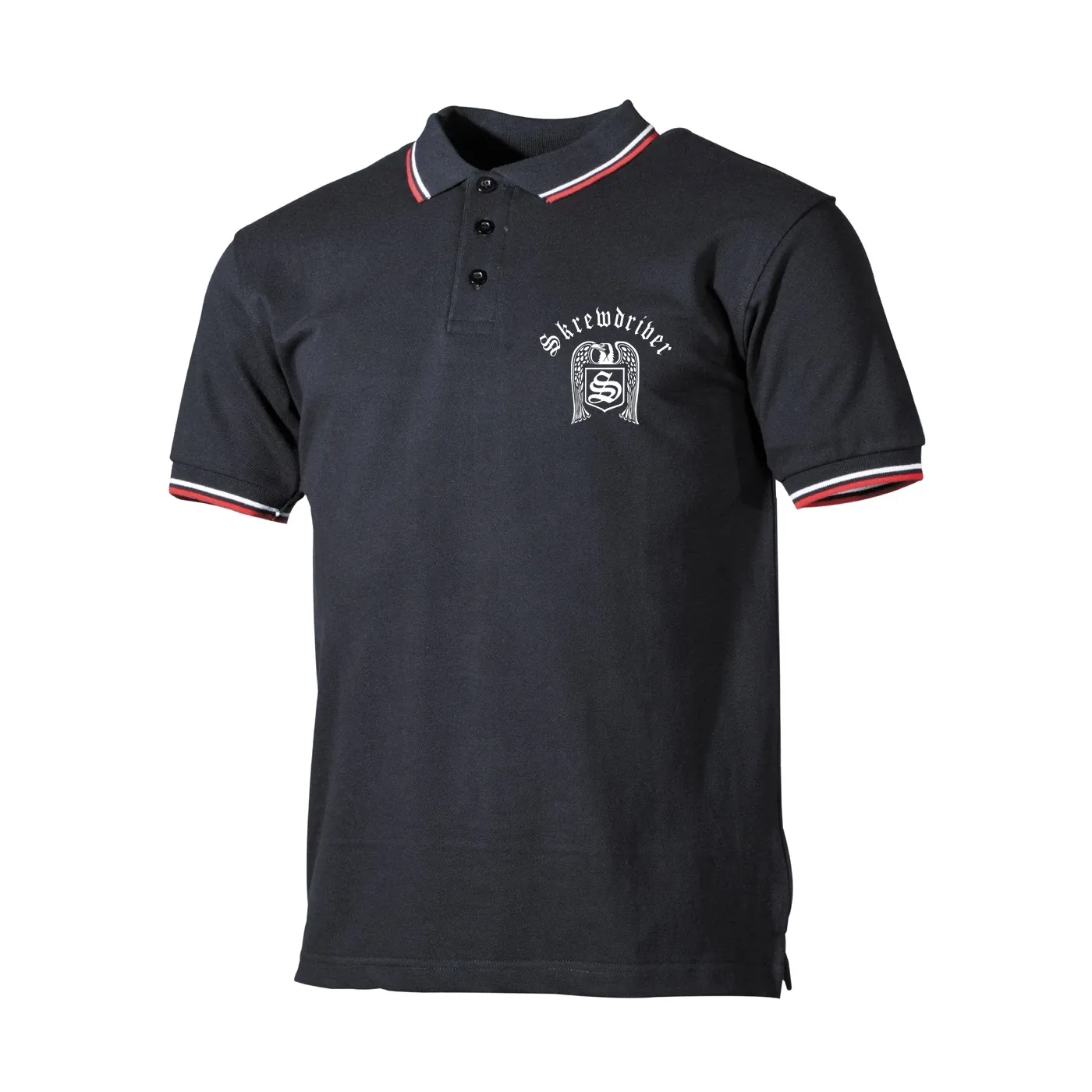 Herren Poloshirt "Schwarz Weiß Rot" - Skrewdriver