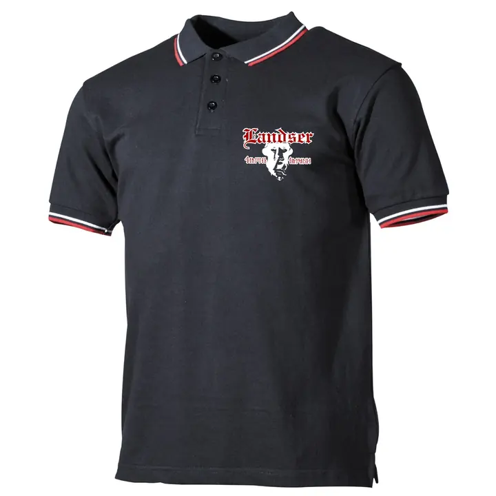 Herren Poloshirt "Schwarz Weiß Rot" - Landser, Soldat