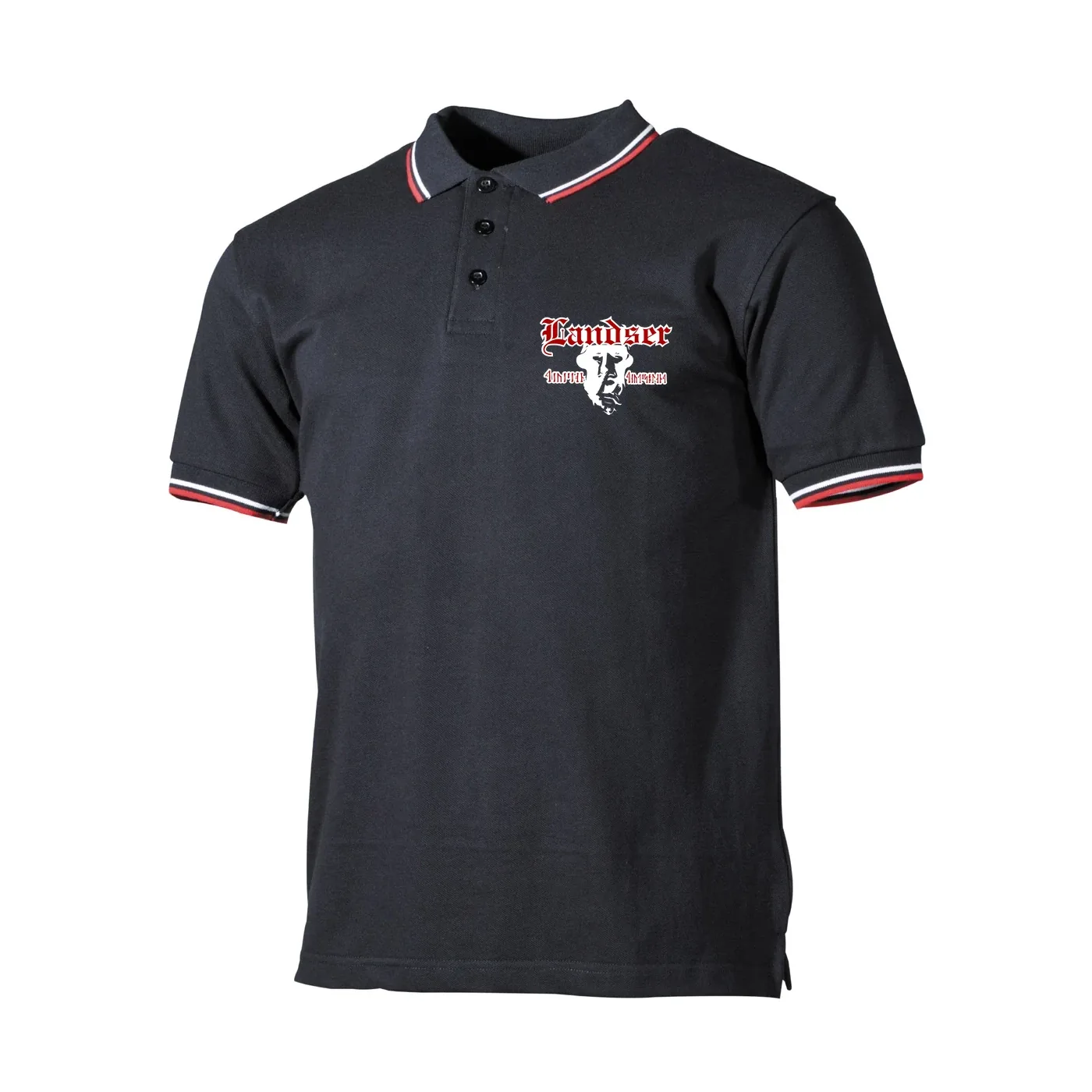 Herren Poloshirt "Schwarz Weiß Rot" - Landser, Soldat