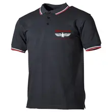Herren Poloshirt "Schwarz Weiß Rot" - Widerstand, wer nicht kämpft hat verloren Vorderseite