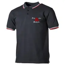 Herren Poloshirt "Schwarz Weiß Rot" - Sieg oder Walhalla Vorderseite