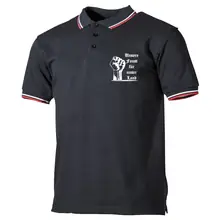 Herren Poloshirt "Schwarz Weiß Rot" - Unsere Faust für unser Land - gewählte Variante