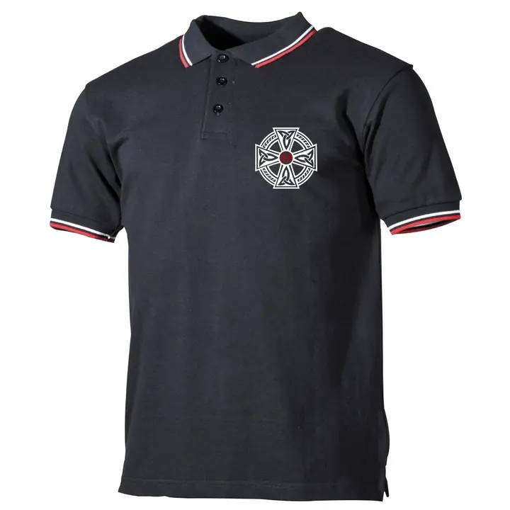 Herren Poloshirt "Schwarz Weiß Rot" - Celtic 88