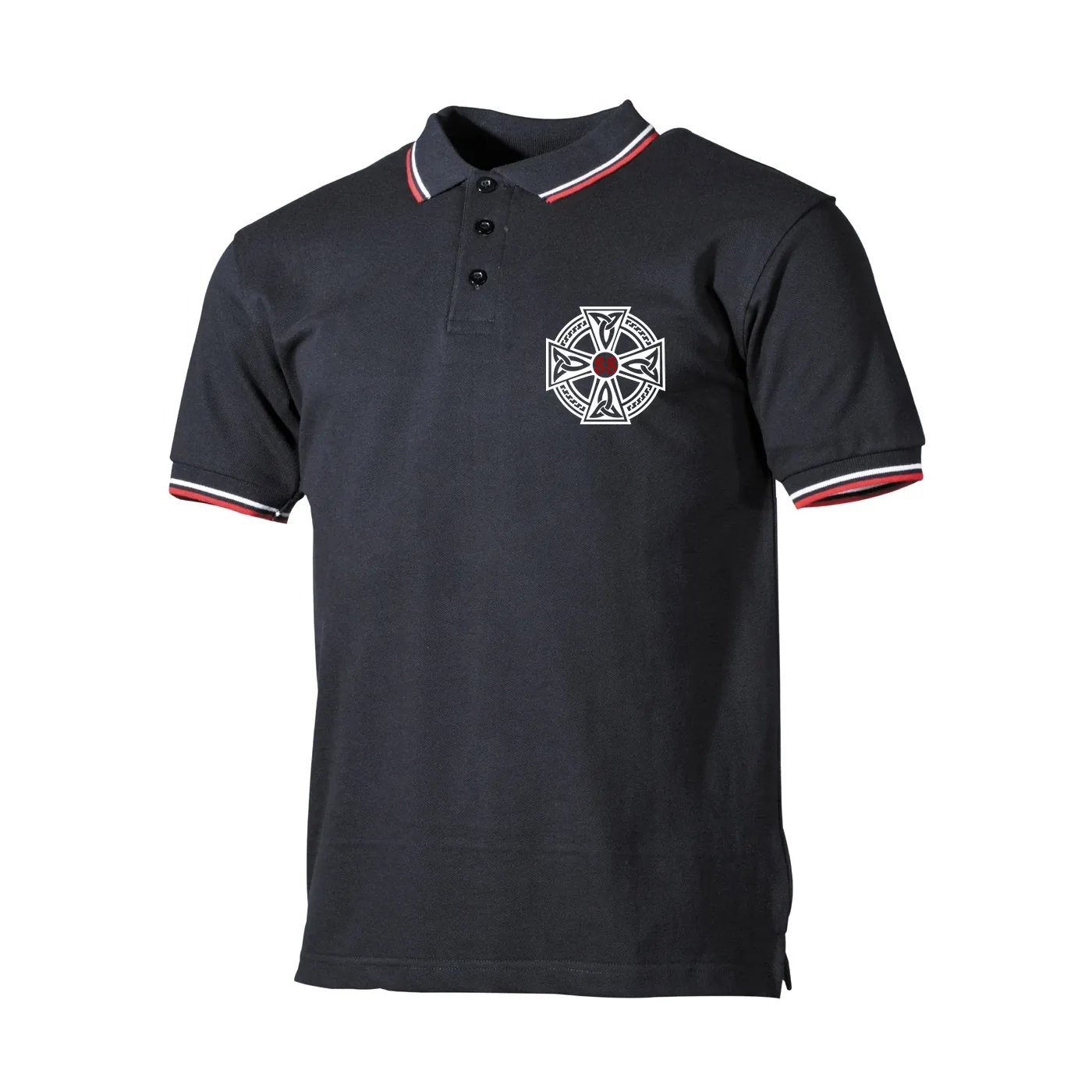 Herren Poloshirt "Schwarz Weiß Rot" - Celtic 88
