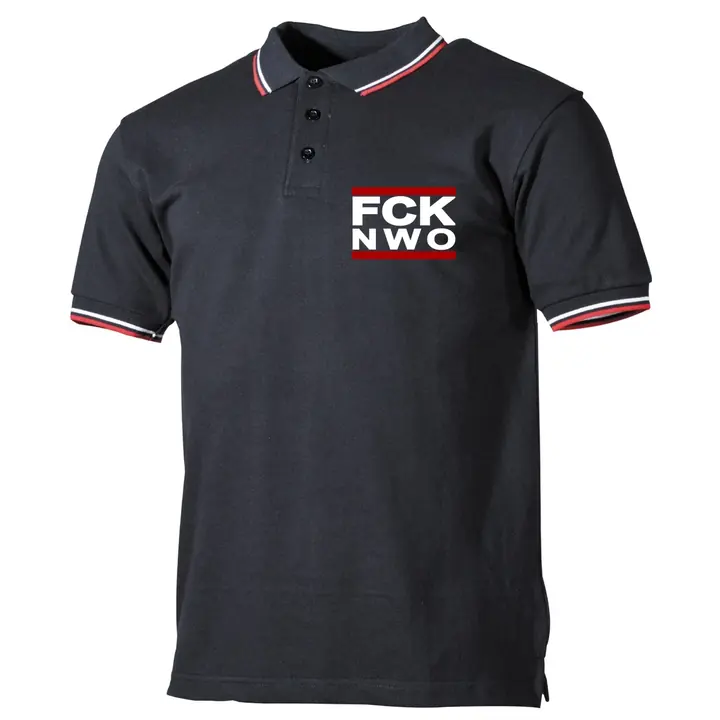 Herren Poloshirt "Schwarz Weiß Rot" - FCK NWO