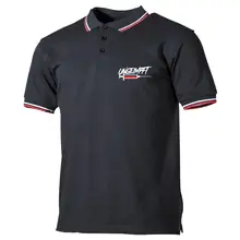 Herren Poloshirt "Schwarz Weiß Rot" - Ungeimpft, Spritze - gewählte Variante