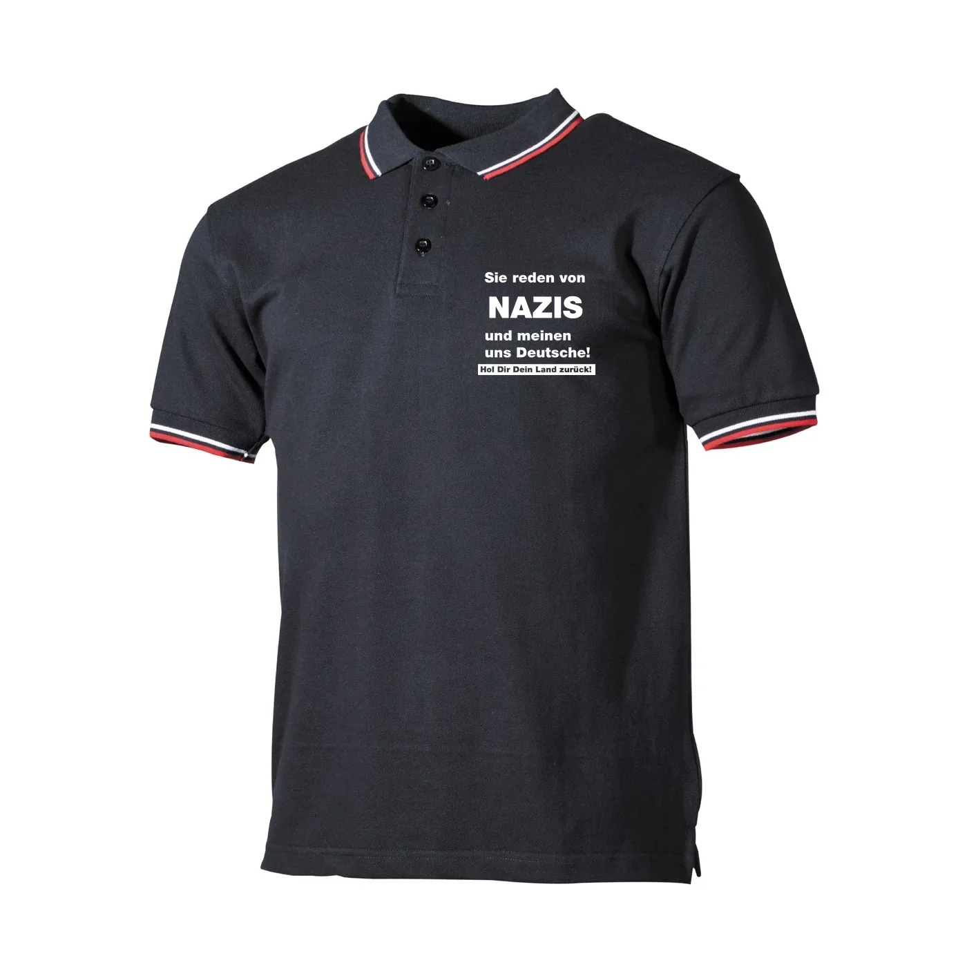Herren Poloshirt "Schwarz Weiß Rot" - Sie reden von Nazis
