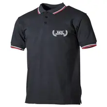Herren Poloshirt "Schwarz Weiß Rot" - Anti-Antifa Vorderseite