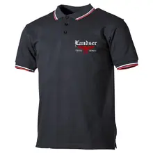 Herren Poloshirt "Schwarz Weiß Rot" - Landser, Adler 88 Vorderseite