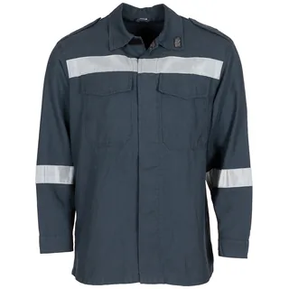 Österr. Feuerwehrbluse, blau, gebr.