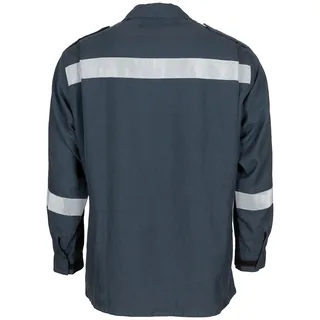 Österr. Feuerwehrbluse, blau, gebr.