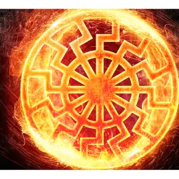 Fahne 90 x 150cm Schwarze Sonne - Bild 1