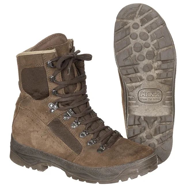 Brit. Combat Stiefel, "MEINDL", braun, gebr.
