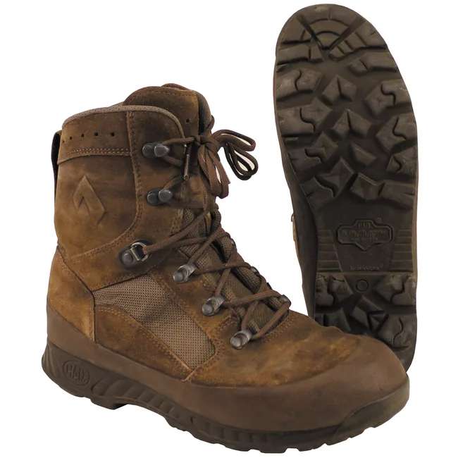 Brit. Kampfstiefel, "HAIX", braun, gebr.