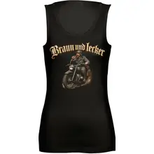 Damen Standard Top - Braun und Lecker, Soldat Vorderseite