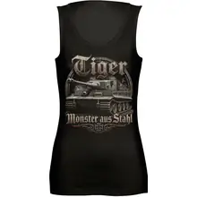 Damen Standard Top - Tiger, Monster aus Stahl Vorderseite