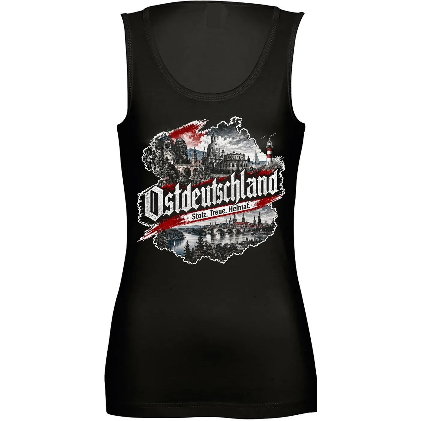 Damen Standard Top - Ostdeutschland, Heimat & Stolz