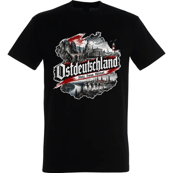 Herren T-Shirt - Ostdeutschland, Heimat & Stolz