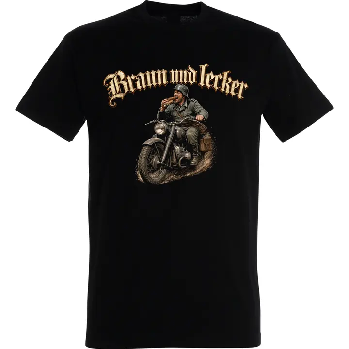 Herren T-Shirt - Braun und Lecker, Soldat