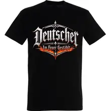 Herren T-Shirt - Deutscher, im Feuer gestählt Vorderseite