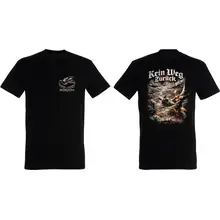 Herren T-Shirt - Sonderkommando Elbe, Kein Weg zurück Vorder- und Rückseite