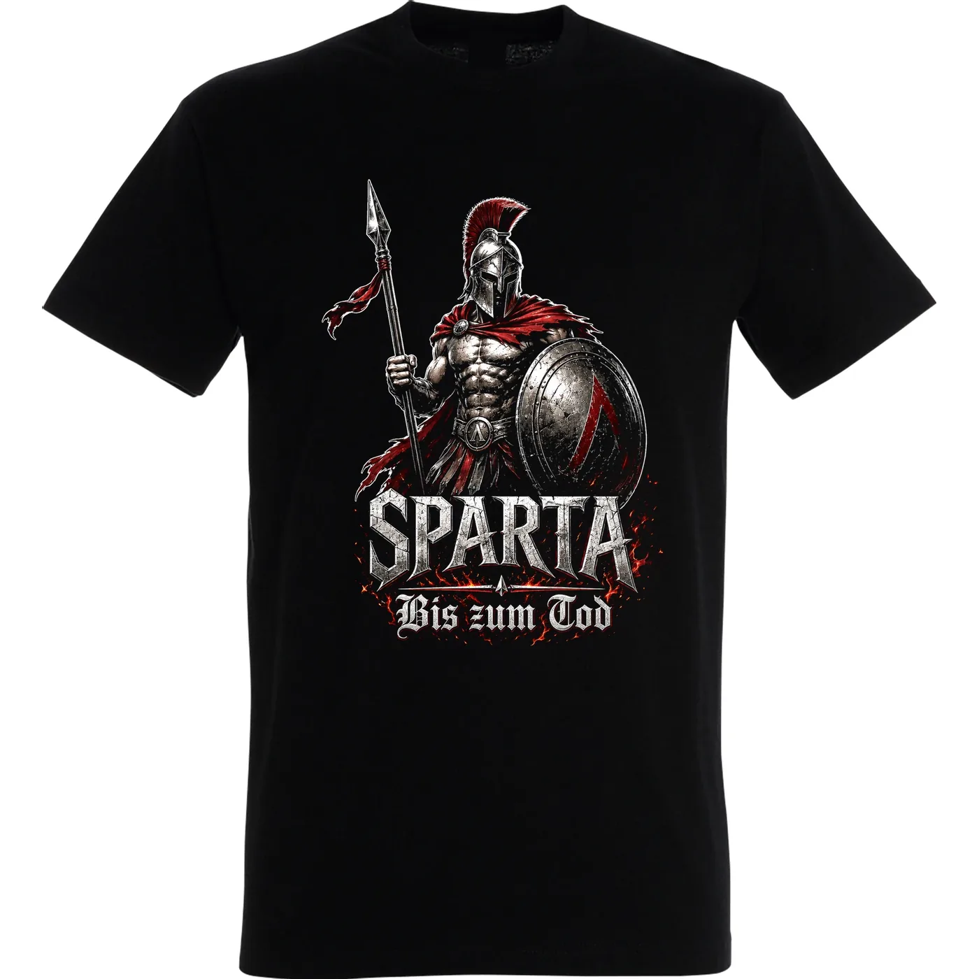 Herren T-Shirt - Sparta, Bis zum Tod 3D Version