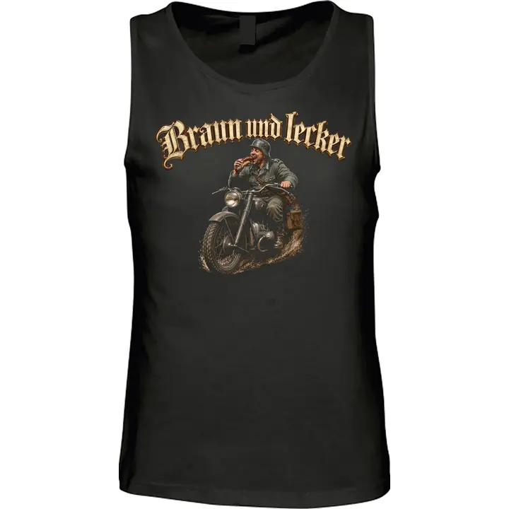Herren Standard Tanktop - Braun und Lecker, Soldat