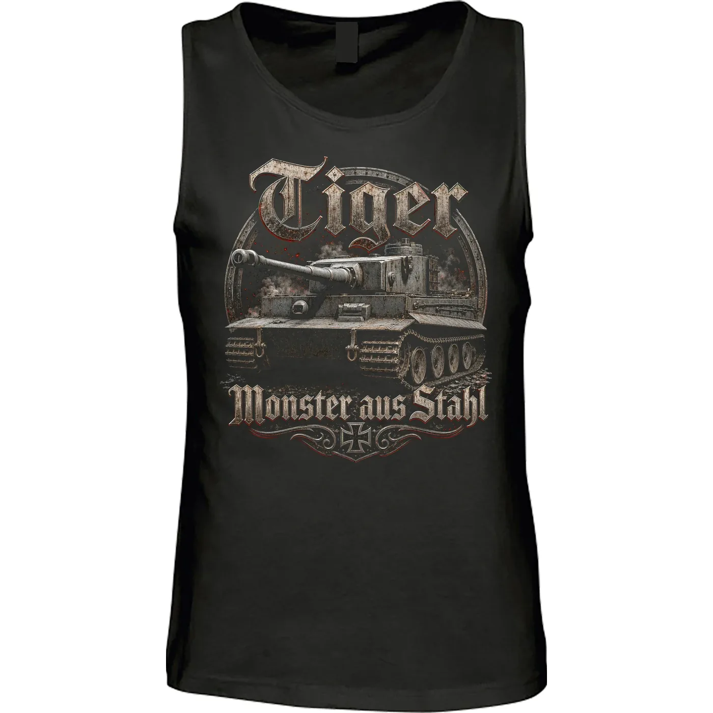 Herren Standard Tanktop - Tiger, Monster aus Stahl