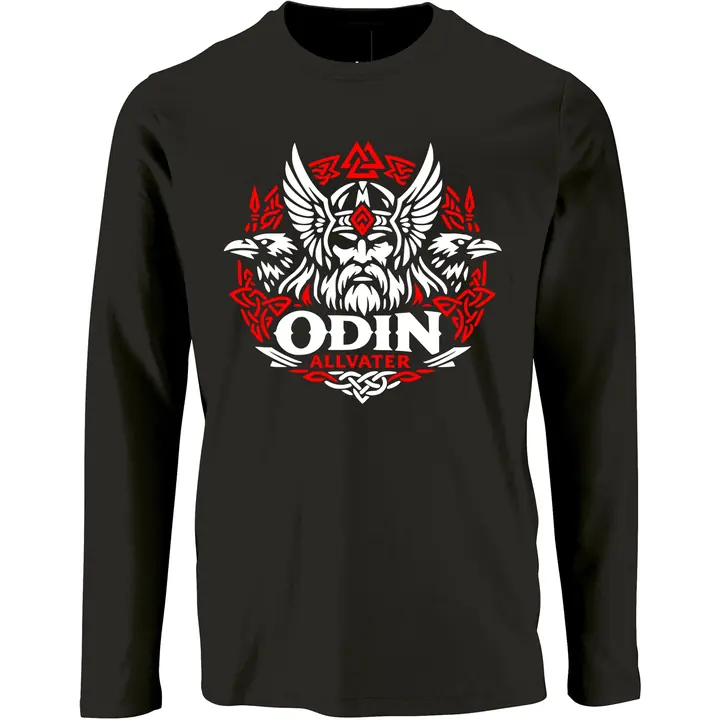 Herren Langarm Shirt - Odin, Allvater