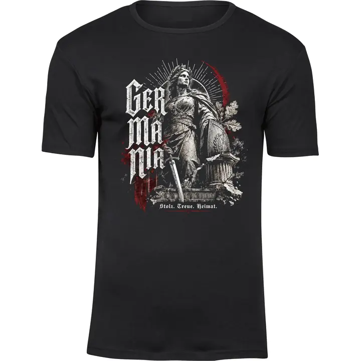 Herren Premium T-Shirt - Germania, Stolz Treue Heimat