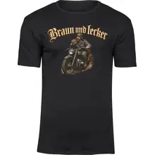 Herren Premium T-Shirt - Braun und Lecker, Soldat Vorderseite