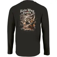 Herren Langarm Shirt - Sonderkommando Elbe, Kein Weg zurück Rückseite
