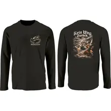 Herren Langarm Shirt - Sonderkommando Elbe, Kein Weg zurück Vorder- und Rückseite