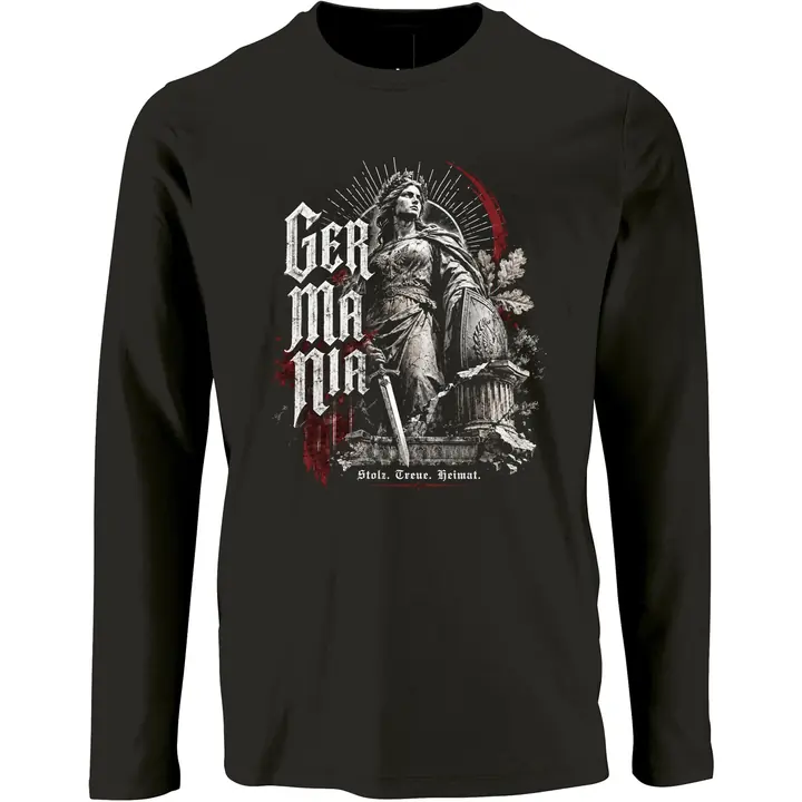 Herren Langarm Shirt - Germania, Stolz Treue Heimat