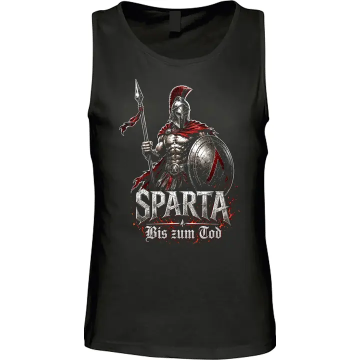 Herren Standard Tanktop - Sparta, Bis zum Tod 3D Version