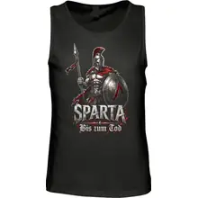 Herren Standard Tanktop - Sparta, Bis zum Tod 3D Version Vorderseite