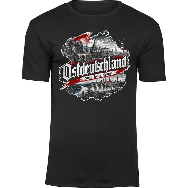 Herren Premium T-Shirt - Ostdeutschland, Heimat & Stolz