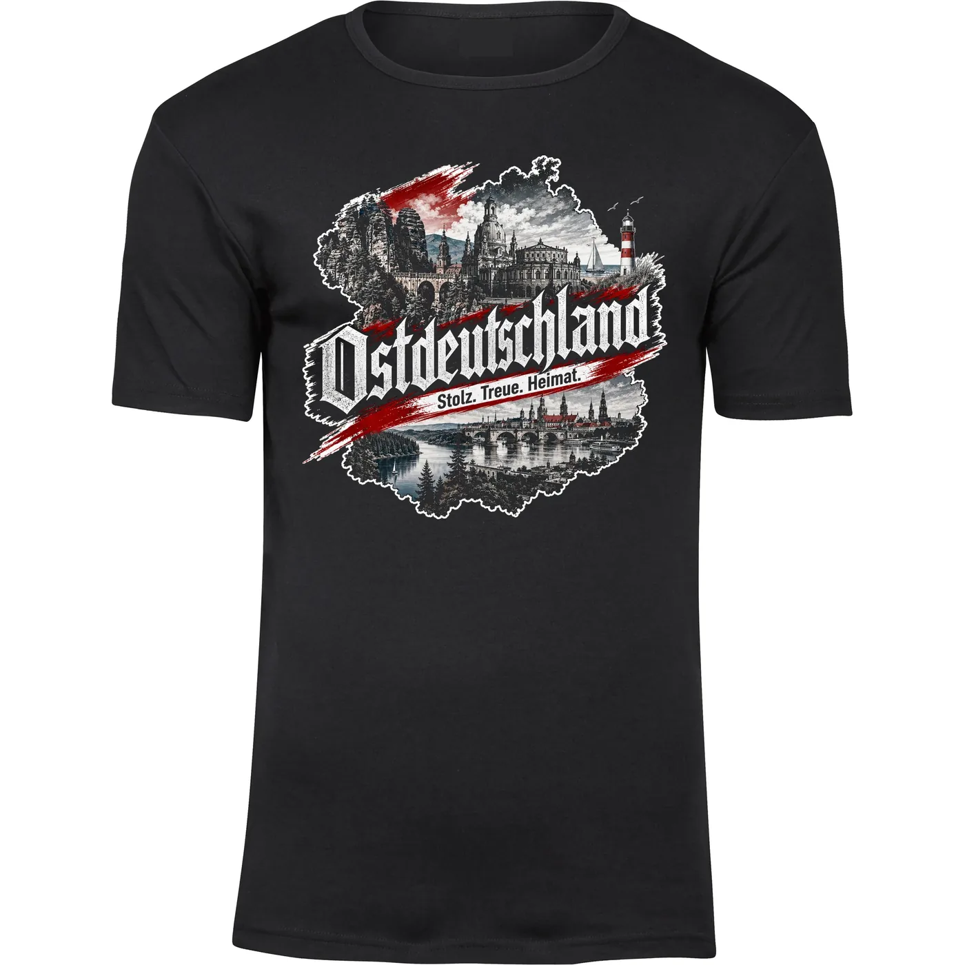 Herren Premium T-Shirt - Ostdeutschland, Heimat & Stolz