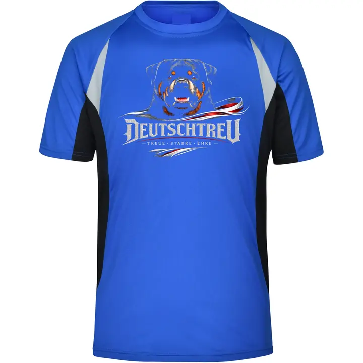 Herren Sportshirt - Deutschtreu, Treue kennt kein Wanken