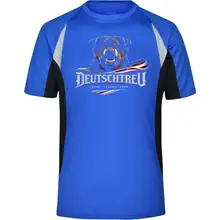 Herren Sportshirt - Deutschtreu, Treue kennt kein Wanken - gewählte Variante
