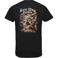 Herren V-Ausschnitt T-Shirt - Sonderkommando Elbe, Kein Weg zurück Rückseite