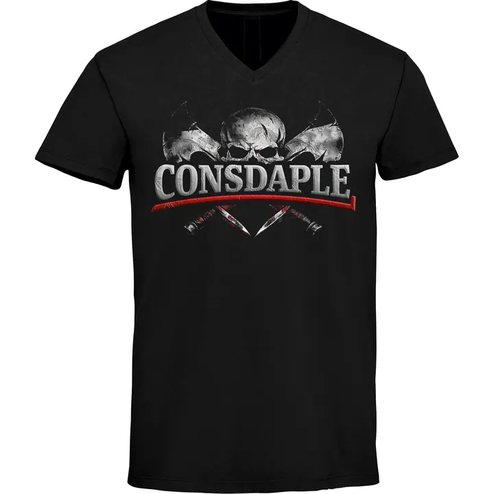 Herren V-Ausschnitt T-Shirt - Consdaple, Kriegergeist