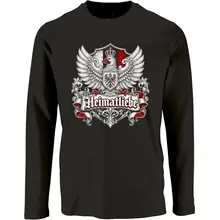 Herren Langarm Shirt - Heimatliebe, Adler Vorderseite