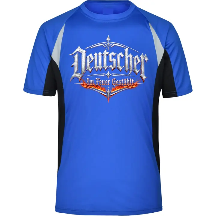 Herren Sportshirt - Deutscher, im Feuer gestählt