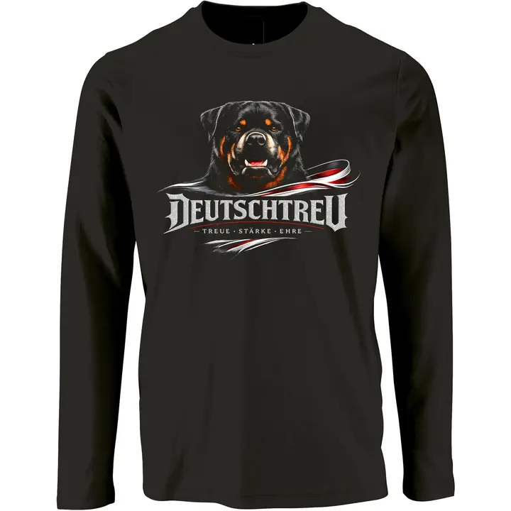 Herren Langarm Shirt - Deutschtreu, Treue kennt kein Wanken