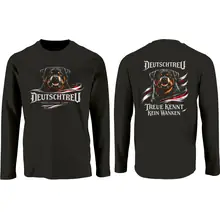 Herren Langarm Shirt - Deutschtreu, Treue kennt kein Wanken - gewählte Variante