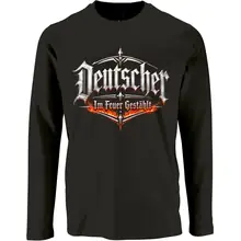 Herren Langarm Shirt - Deutscher, im Feuer gestählt - gewählte Variante