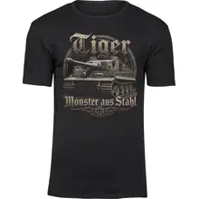 Herren Premium T-Shirt - Tiger, Monster aus Stahl Vorderseite