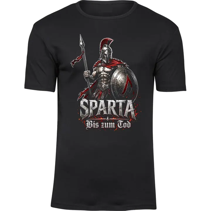 Herren Premium T-Shirt - Sparta, Bis zum Tod 3D Version