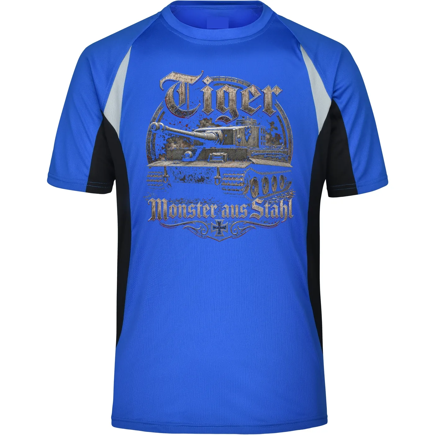 Herren Sportshirt - Tiger, Monster aus Stahl